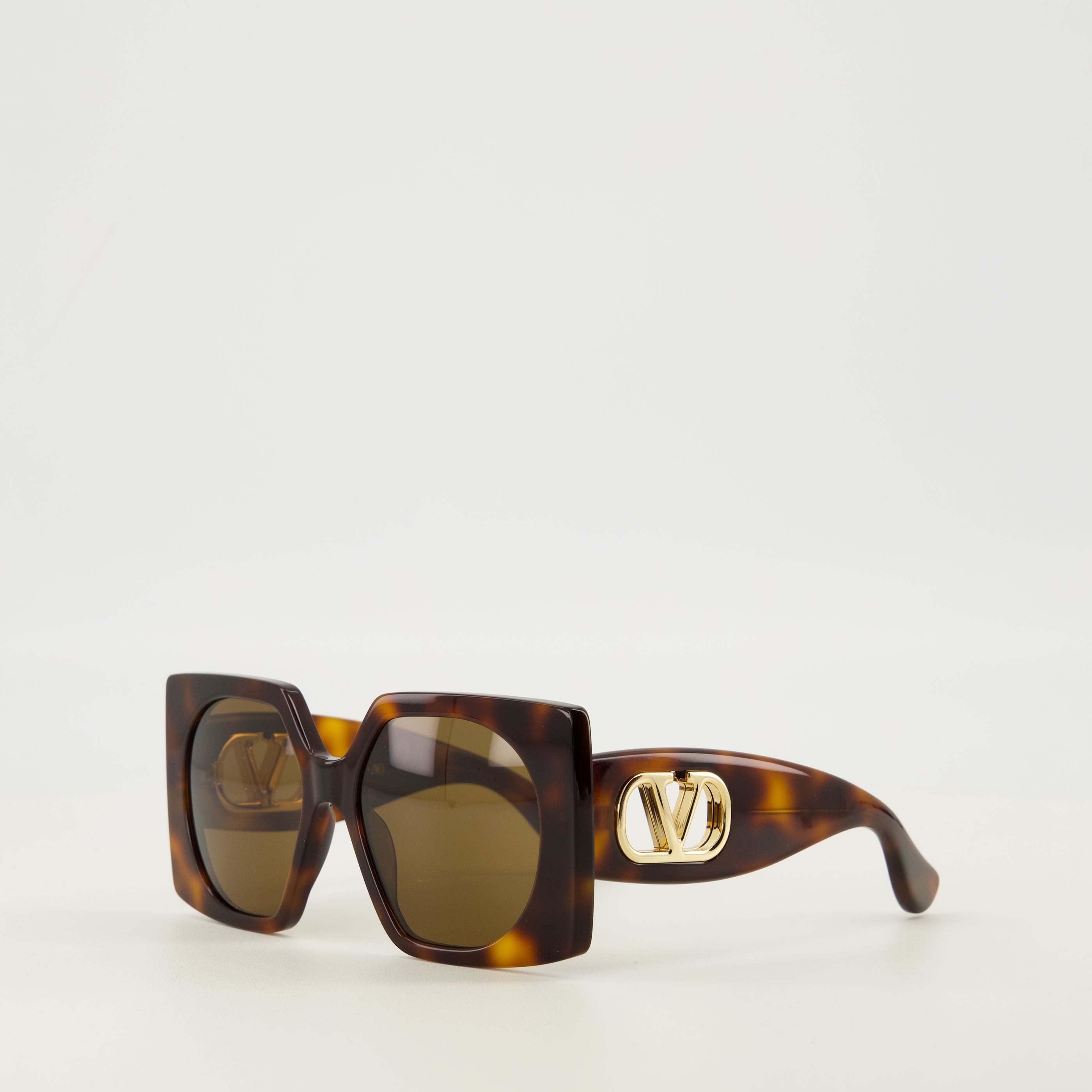 Lunettes Brown Rectangular VLogo Glasses Valentino Garavani Marron Femme