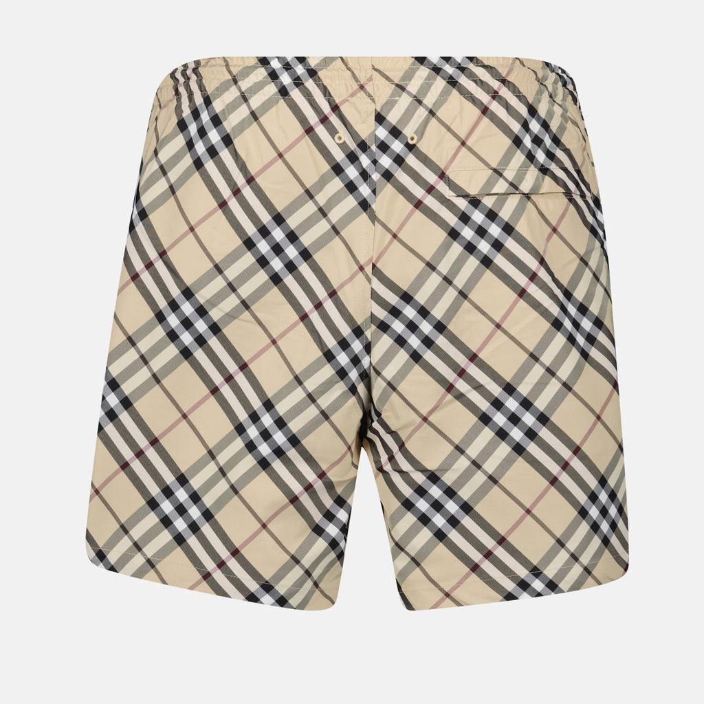 Moda de playa Bañador a Rayas Burberry Beige Homme