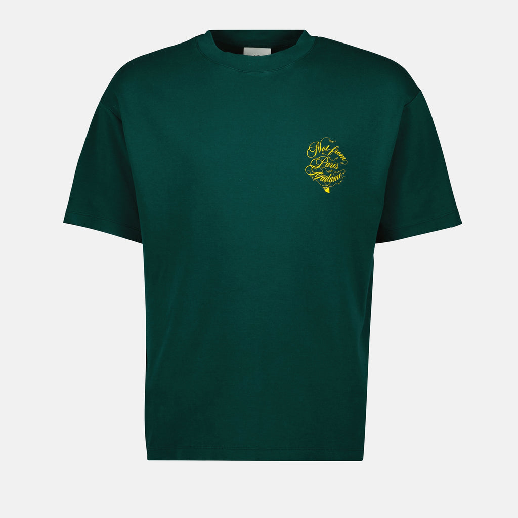 T-shirts T-shirt slogan vignes Drole De Monsieur Vert Homme