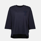 Camisetas T-shirt Ami de Coeur Tecido Ami PARIS Azul escuro Femme
