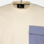 Bild des Artikels Weißes Denim-T-Shirt mit Tasche von Moncler Grenoble für Männer - Frühjahr-Sommer 2026 - Detaillierte Ansicht_2