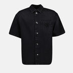 Camisas Camisa de Denim Prada Preto Homme