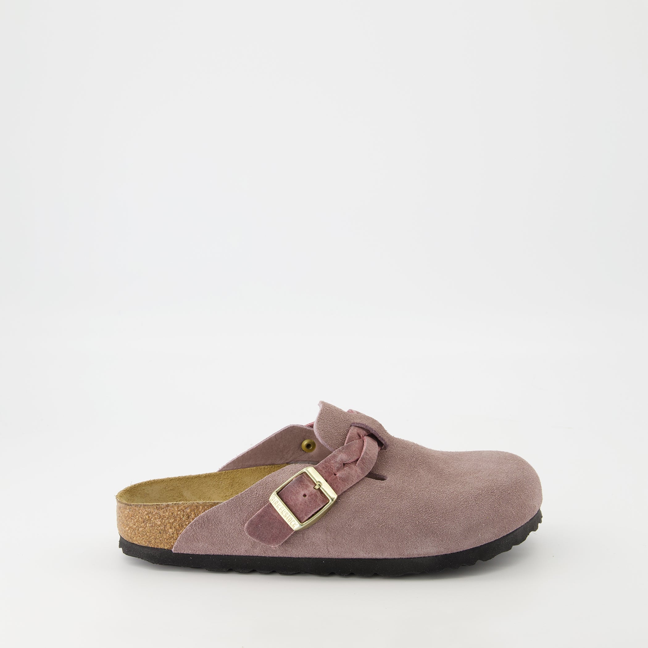 Chaussures ouvertes Mules Boston Braided Birkenstock Violet Femme