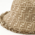 Chapéus, bonés e gorros Boné FF de Denim Fendi Marrom Femme