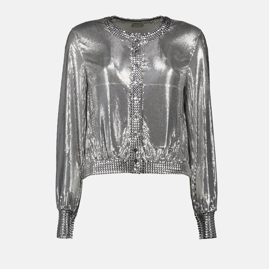 Jackets Bomber argenté Rabanne Silver Femme