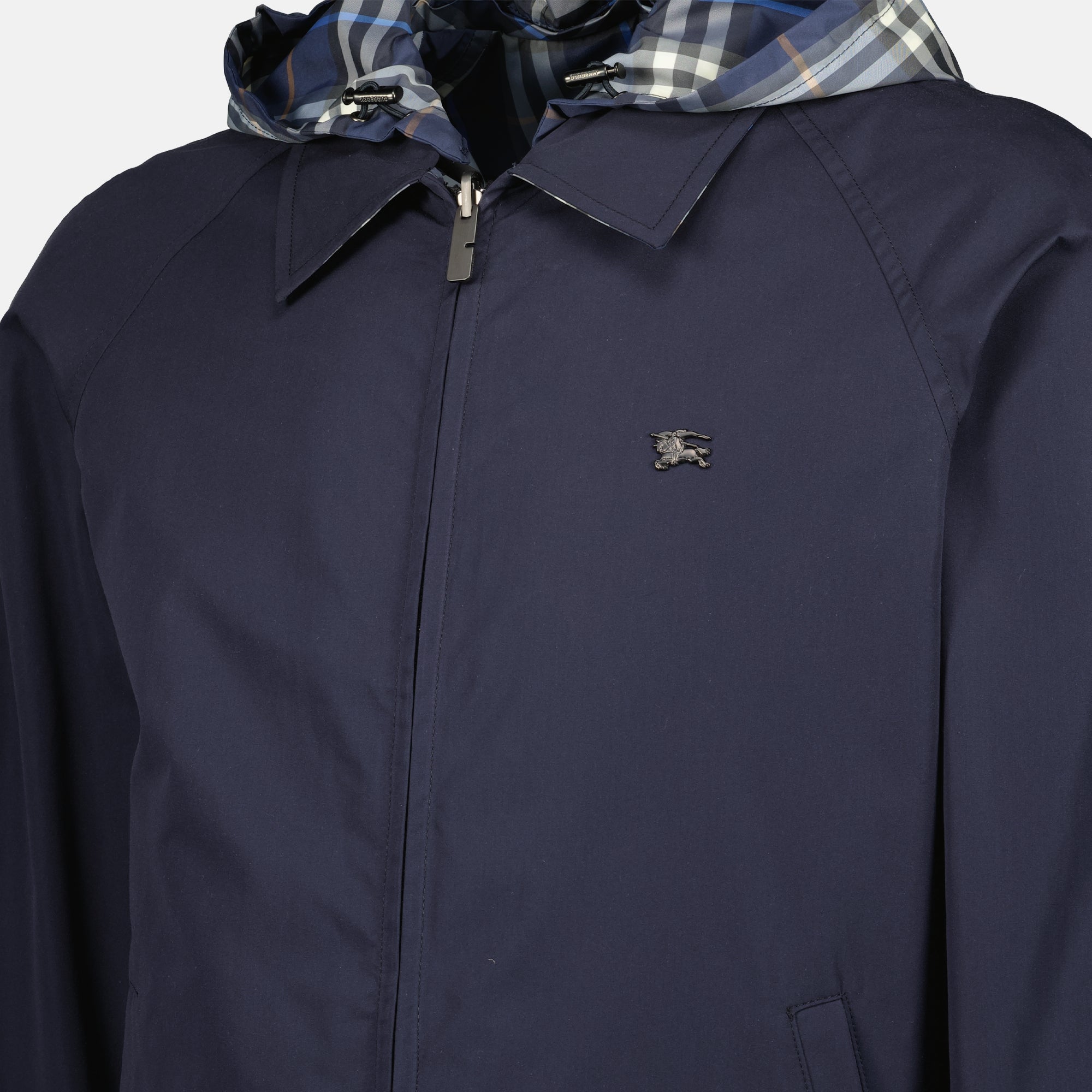 Image de l'article Veste réversible Check bleu marine de la marque Burberry pour Homme - Saison Printemps-Été 2026 - Vue détaillée_3