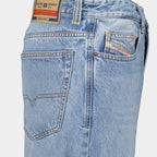 Pantaloni 2001 D-Macro Jeans Blu Chiaro Diesel Blu Uomo