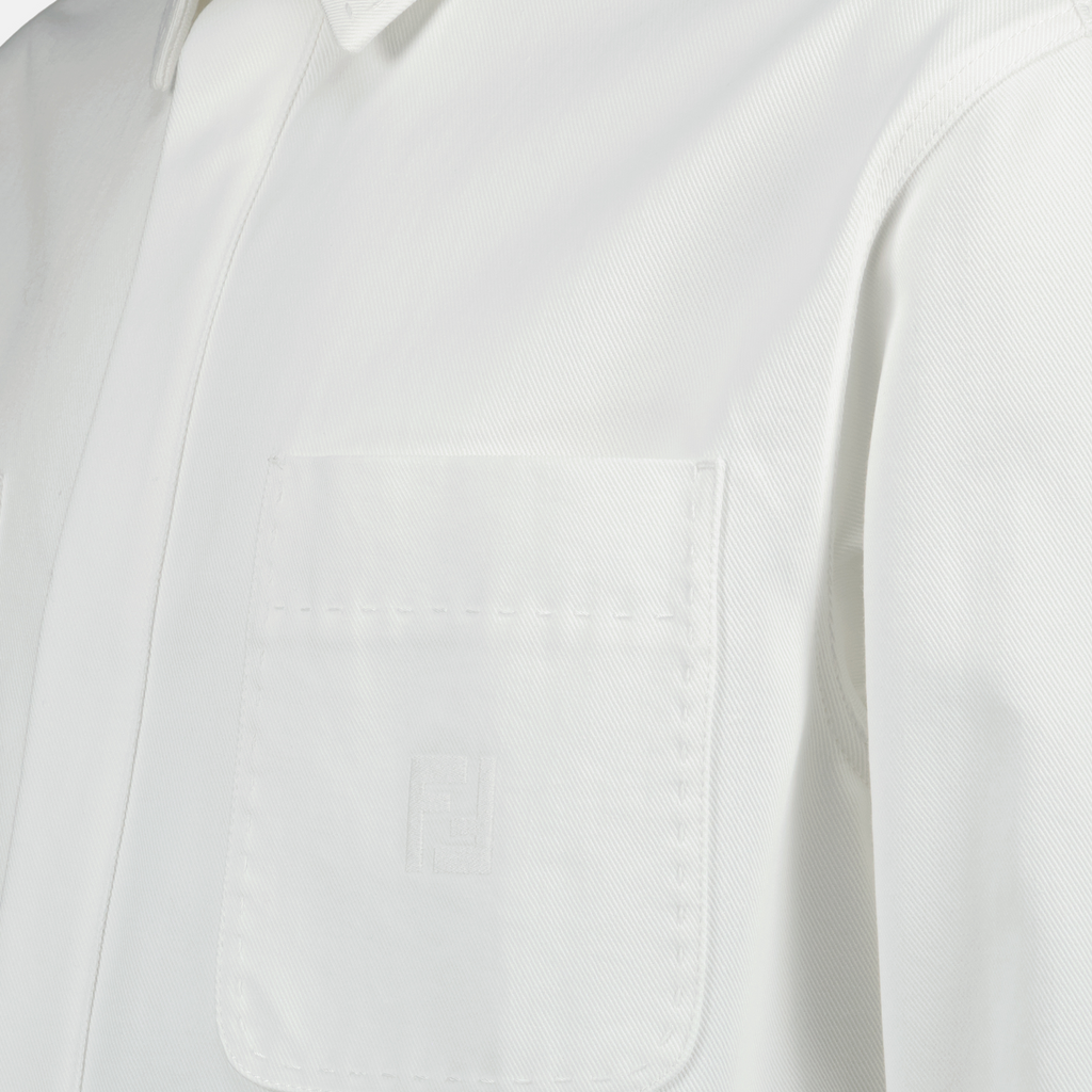 Giacche Giacca in Denim Fendi Bianco Homme