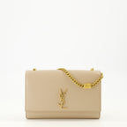 Image de l'article Sac New Kate small beige de la marque Saint Laurent pour Femme - Saison Printemps-Été 2026 - Vue de Face