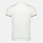 Image de l'article T-shirt à bordure blanc de la marque Moncler pour Homme - Saison Printemps-Été 2026 - Vue de Dos