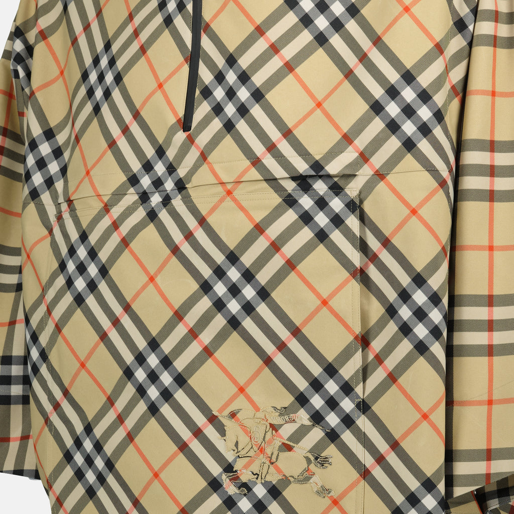 Jackets Check Plaid Cape Burberry Beige Unisex