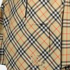 Jaquetas Capa em Xadrez Beje Burberry Bege Unissex