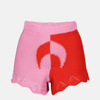Shorts Mini short Moon en maille crochet rouge Marine Serre Rouge Femme