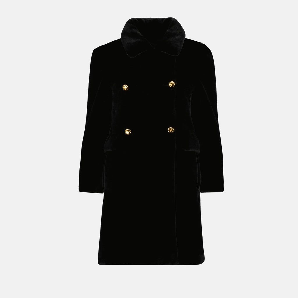 Manteaux Manteau en fausse fourrure Prada Noir Femme