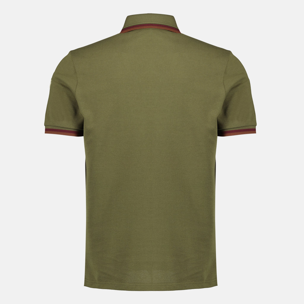 Polos カーキコットンピケポロ Moncler Kaki Homme