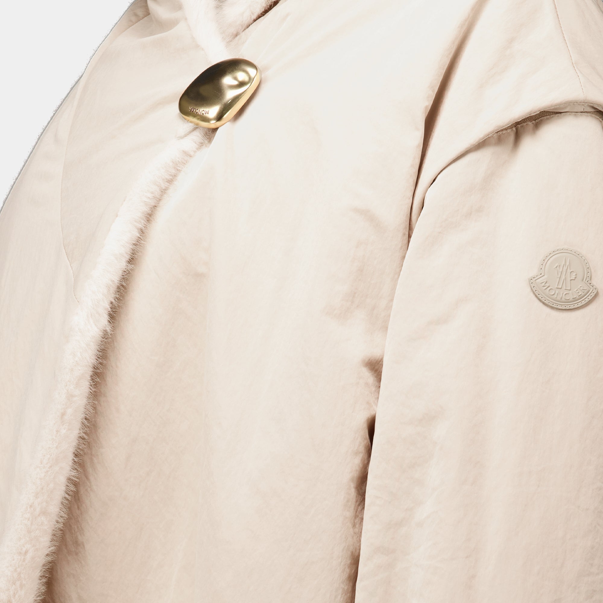 Vestes Doudoune réversible 2 en 1 Chardonneret en teddy Moncler Beige Femme