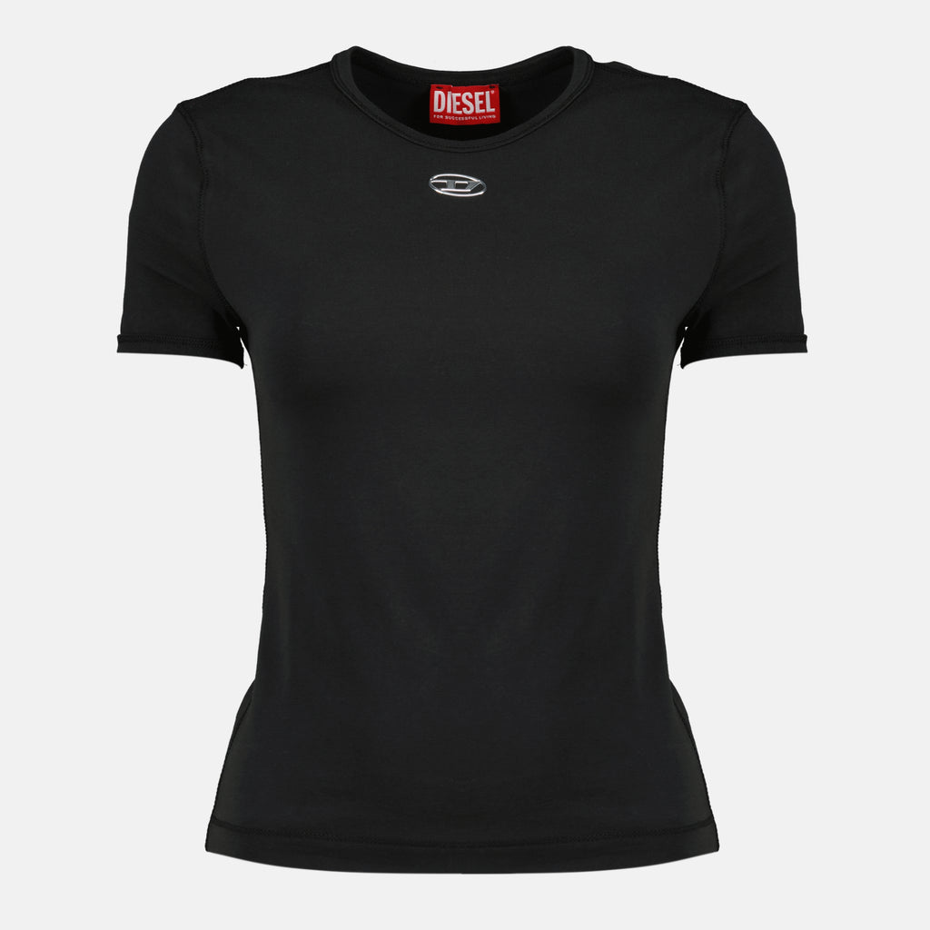Bild des T-Shirts T-Uncutieslong-Od in Schwarz von der Marke Diesel für Frauen - Frühling-Sommer Saison 2026 - Vorderansicht