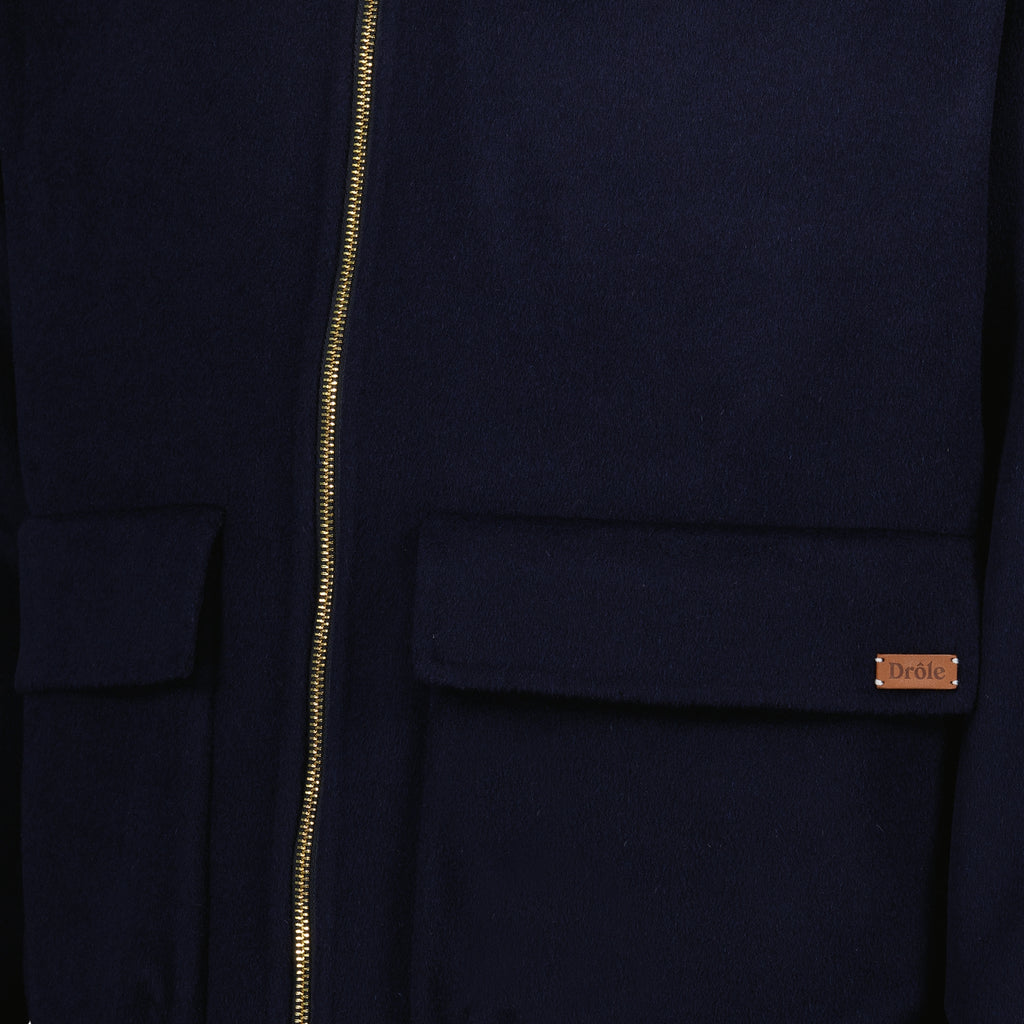 Jaquetas Casaco com Capuz Drole De Monsieur Azul escuro Homme
