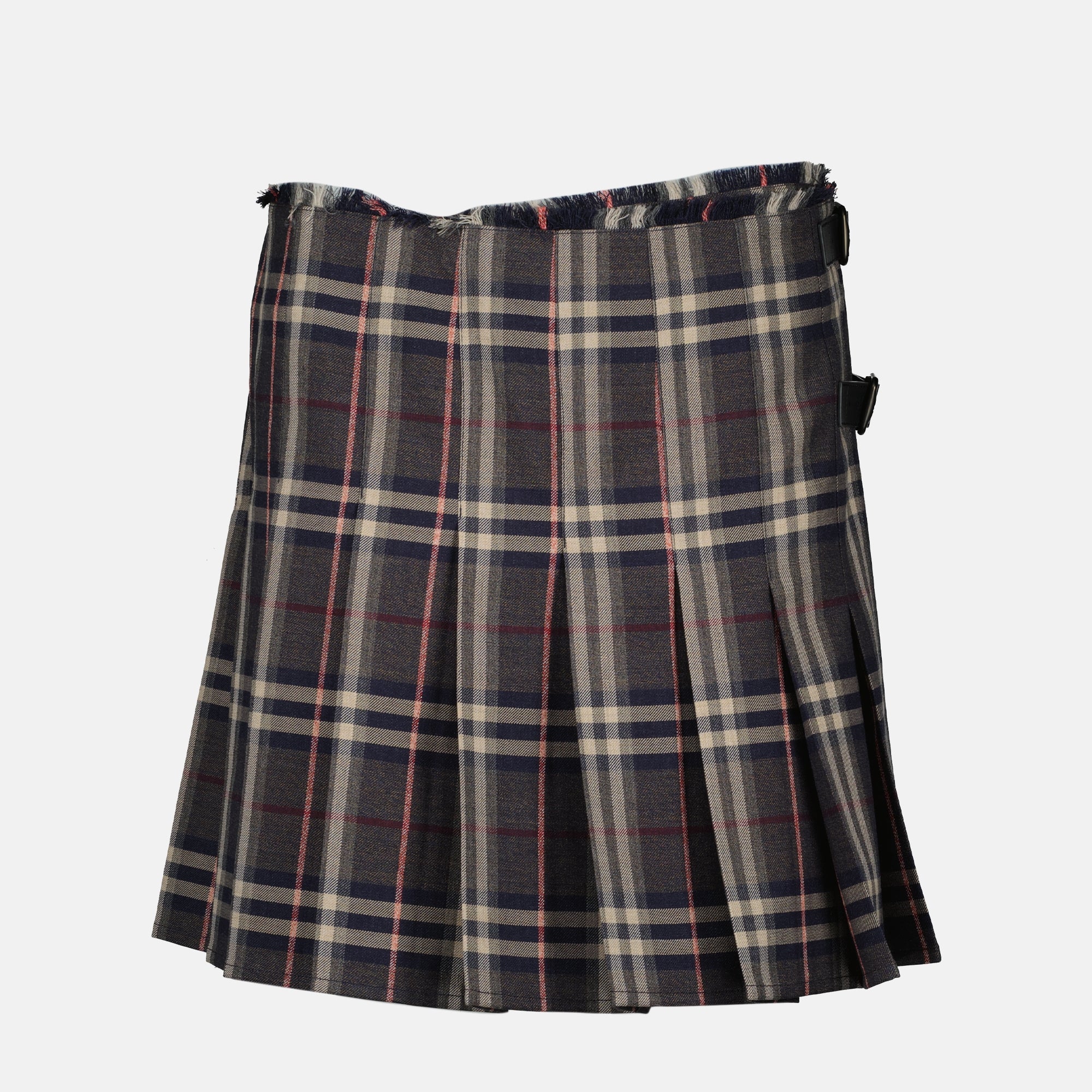 Jupes Kilt à carreaux Check Burberry Gris Femme