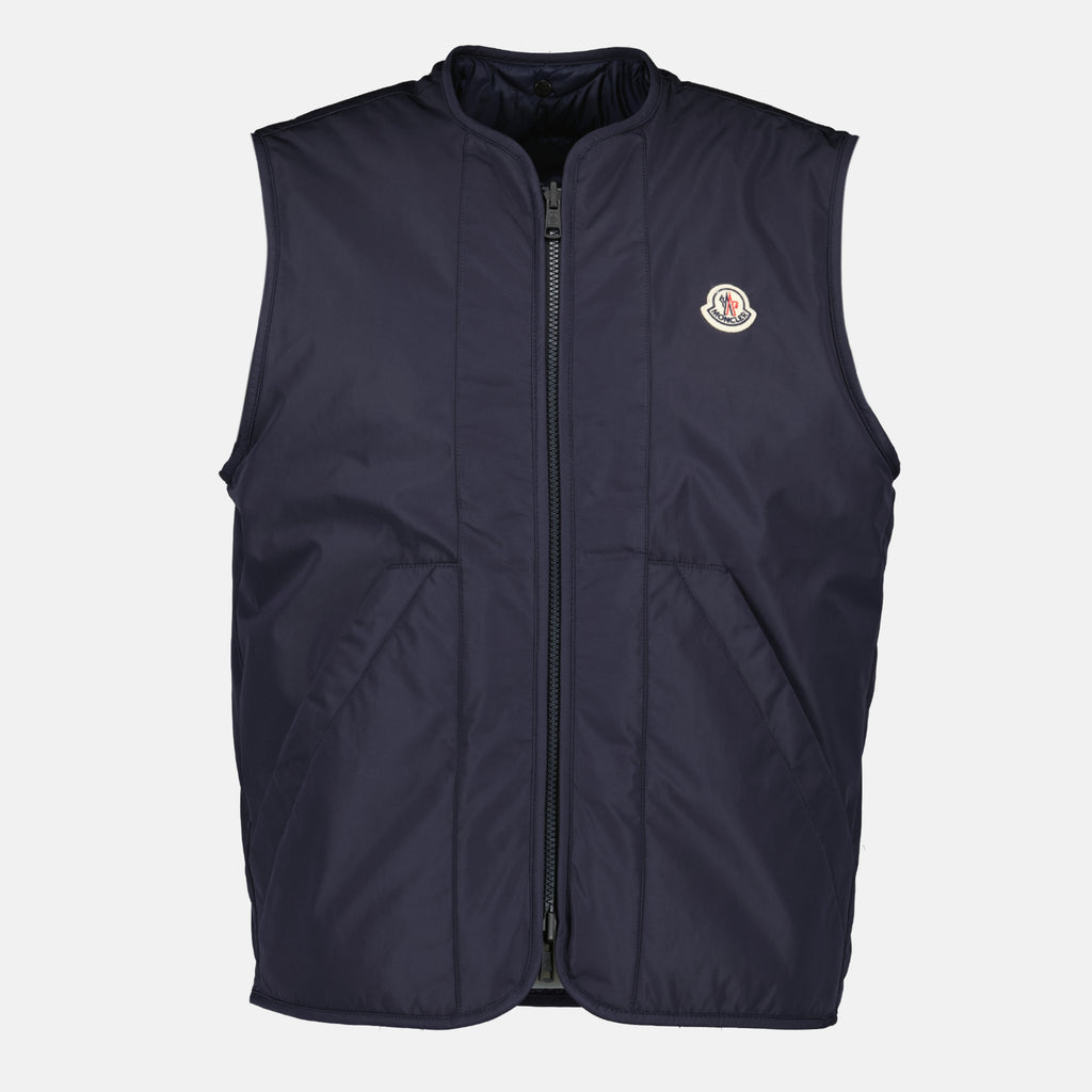 Image de l'article Doudoune chemise réversible Roquille bleu marine de la marque Moncler pour Homme - Saison Printemps-Été 2026 - Vue détaillée_2