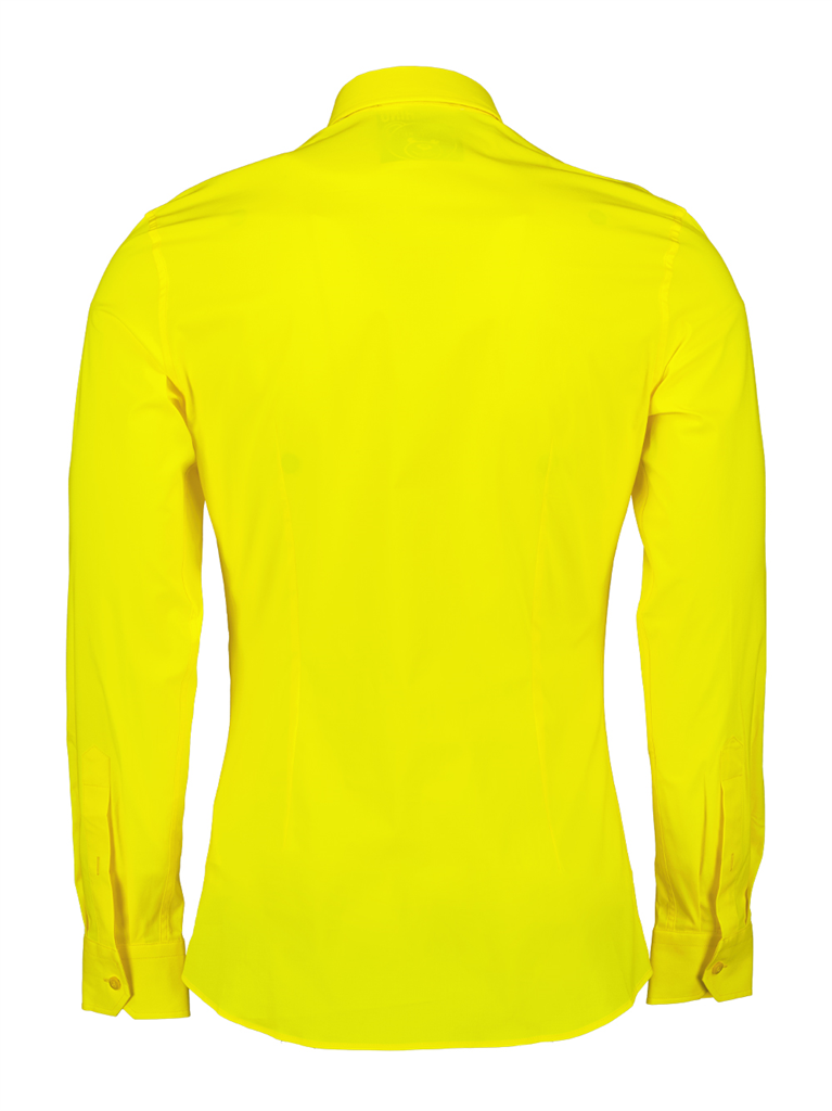 Chemises V 0205 2036 1033 fantasy print yellow Moschino Jaune Homme