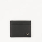 Image of the Valentino Garavani Men's VLogo Card Holder - Fall/Winter 2025 - Front View