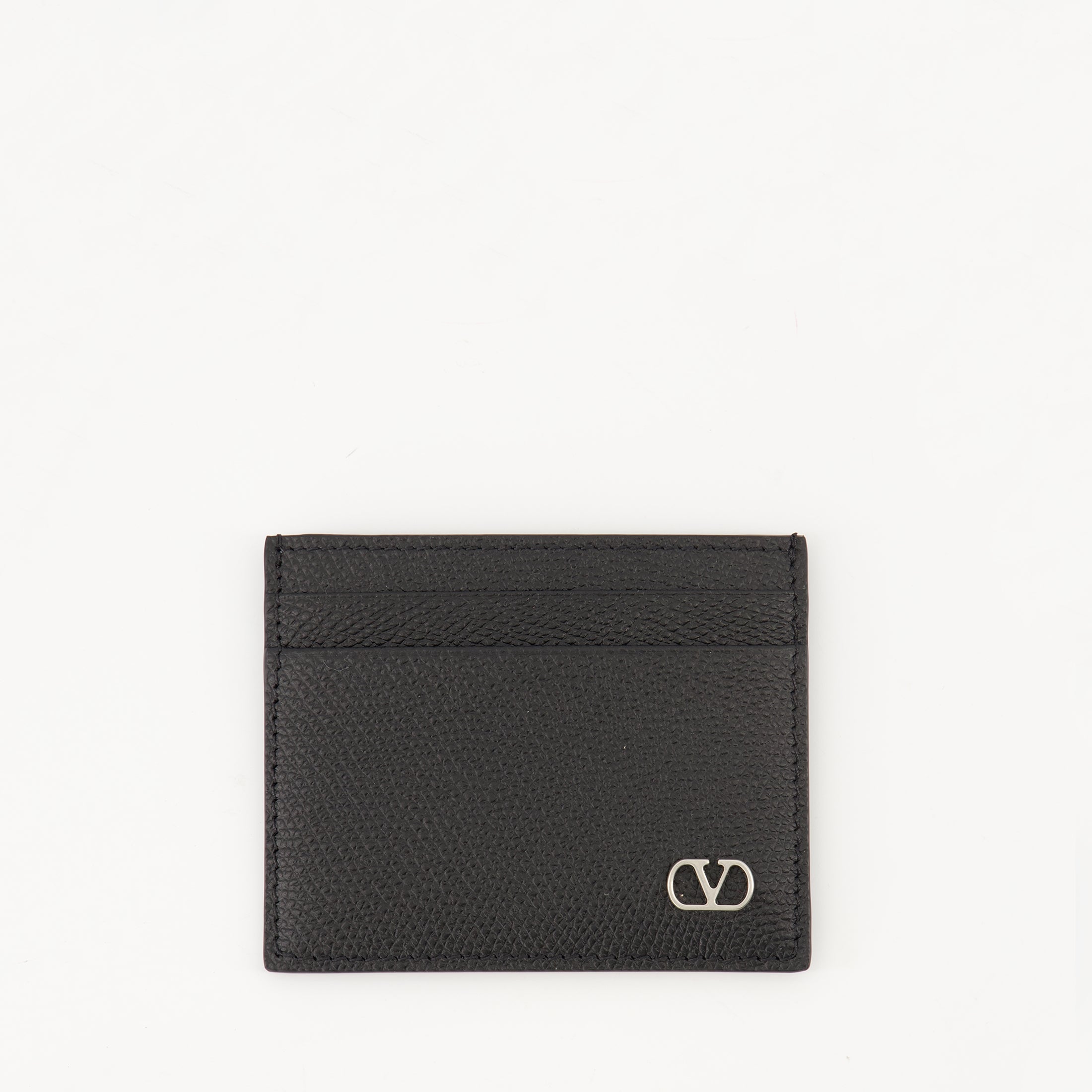 Image of the Valentino Garavani Men's VLogo Card Holder - Fall/Winter 2025 - Front View