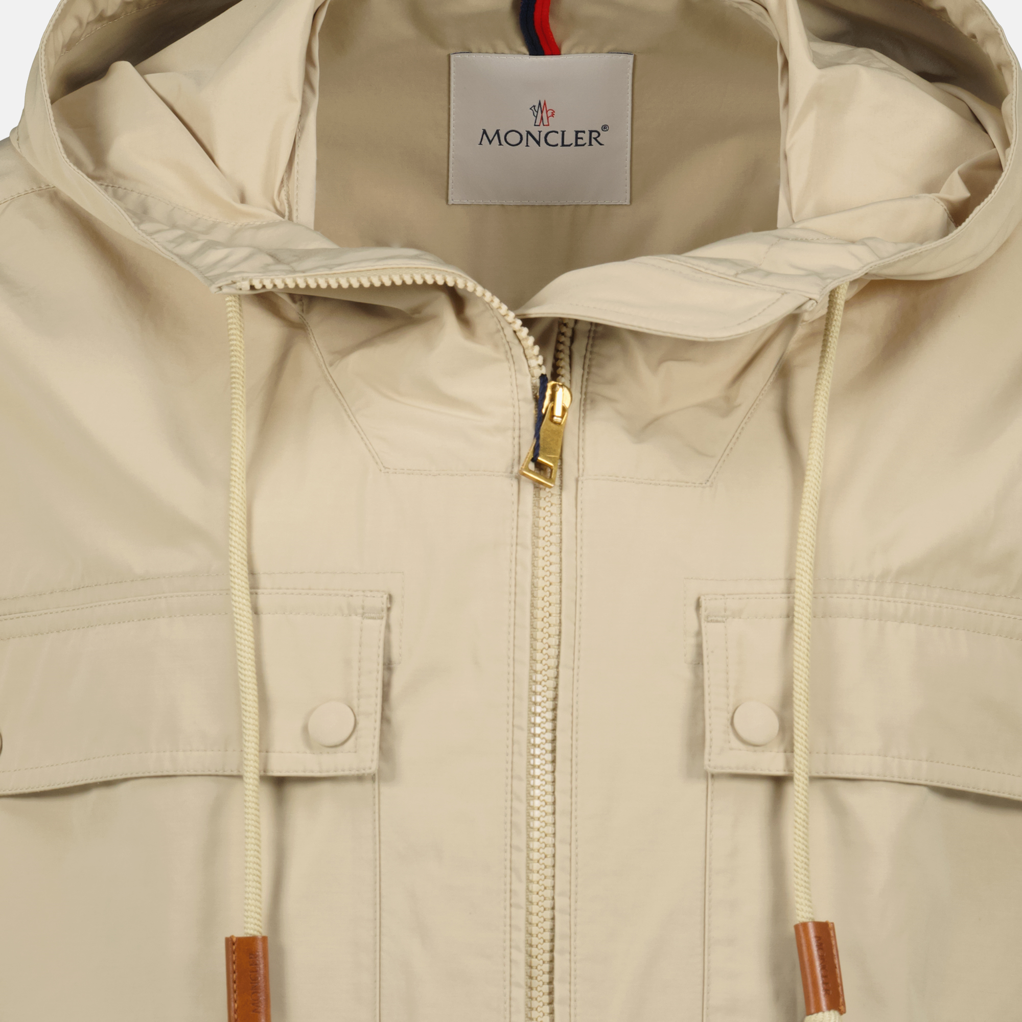 Coats Parka Sauvan Moncler Beige Femme