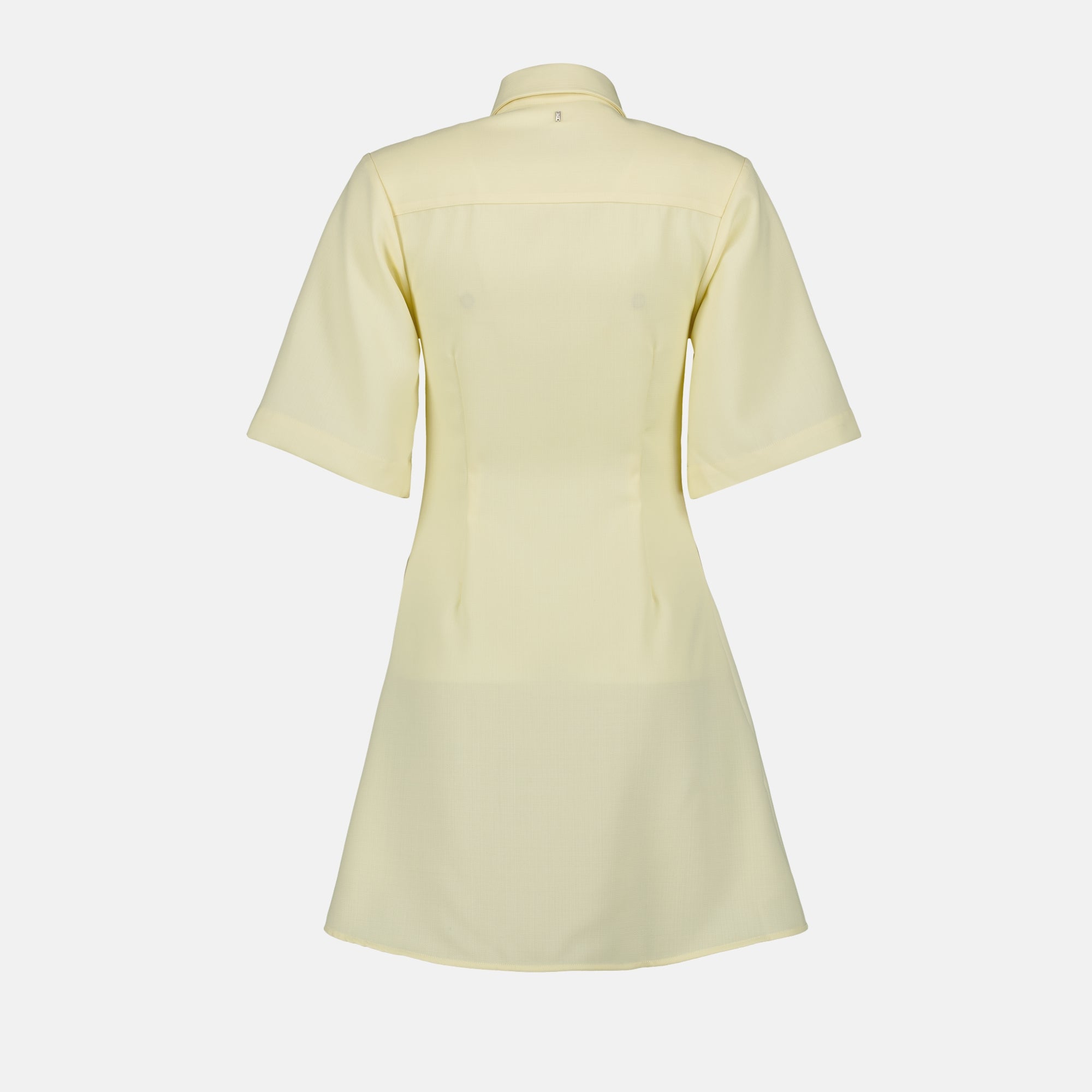 Robes Robe chemise en laine Ami PARIS Jaune Femme