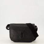 Bild der kleinen Niki-Handtasche aus schwarzem Leder von Saint Laurent für Herren - Frühling-Sommer 2026 - Vorderansicht