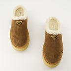 Imagen de las Mules de Piel de Prada para Mujer - Temporada Otoño-Invierno 2025 - Vista superior do par de zapatos
