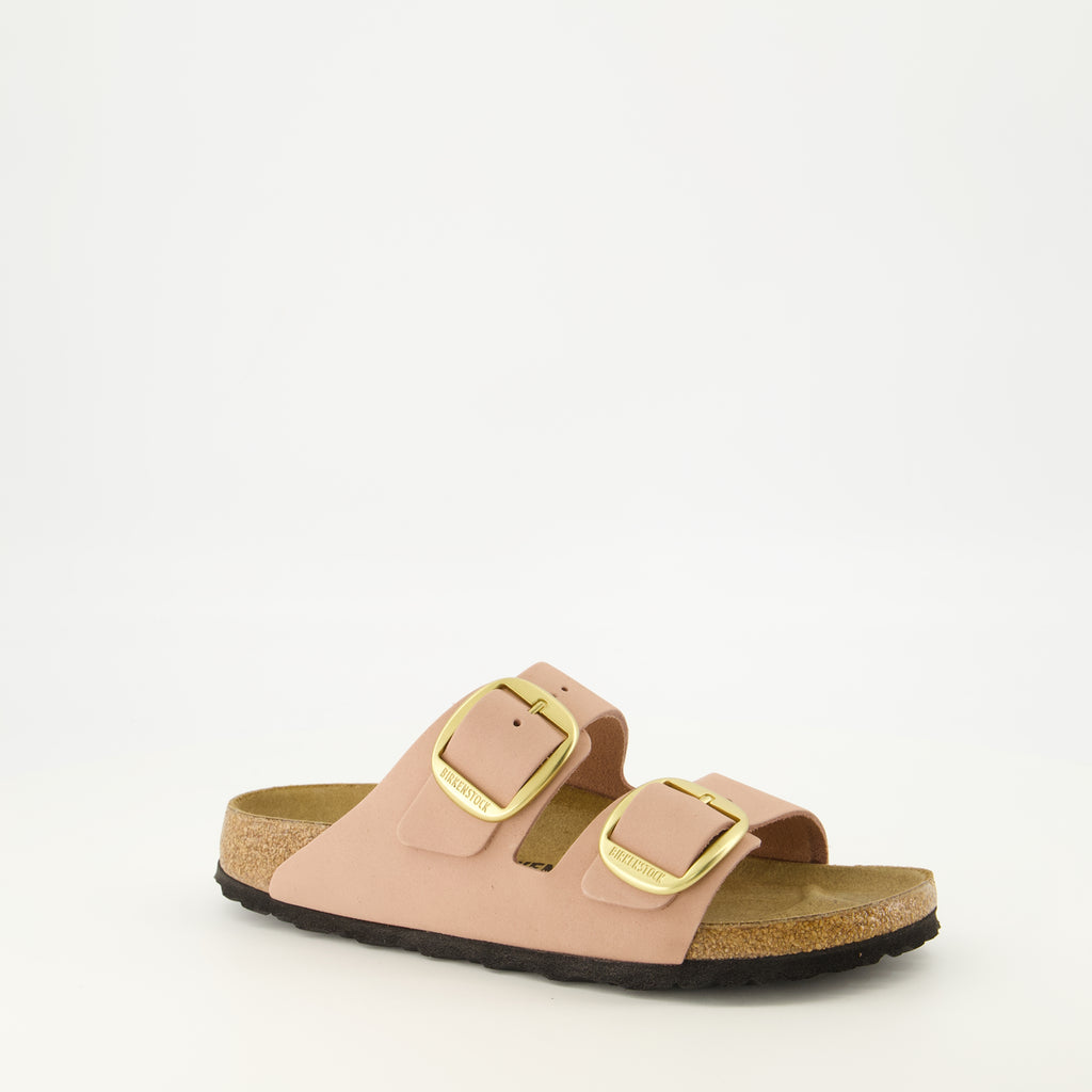 Chaussures ouvertes Sandali Arizona Big Buckle Rosa Birkenstock Rose Femme