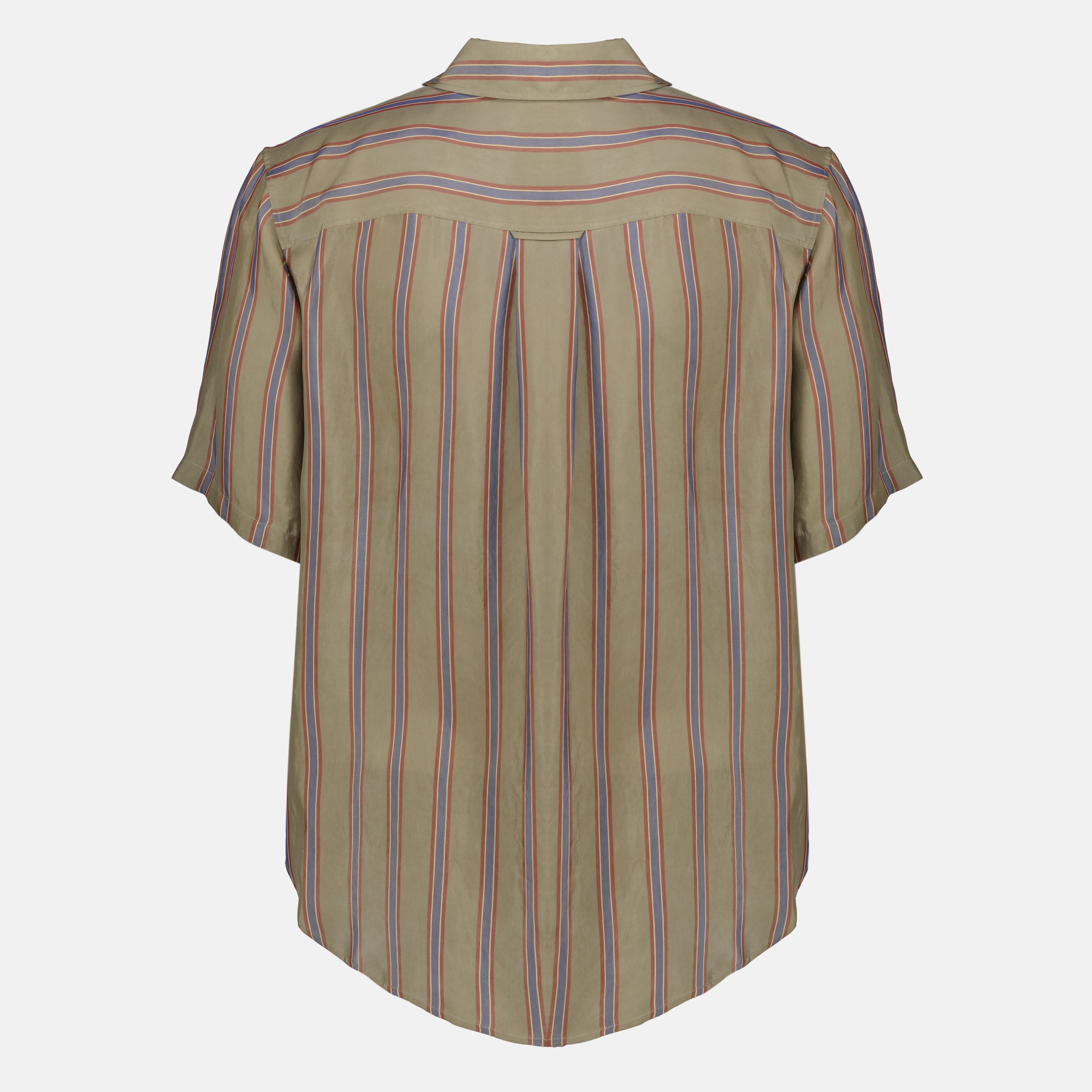 Image de l'article Chemise cassandre en coton à rayures de la marque Saint Laurent pour Homme - Saison Printemps-Été 2026 - Vue de Dos