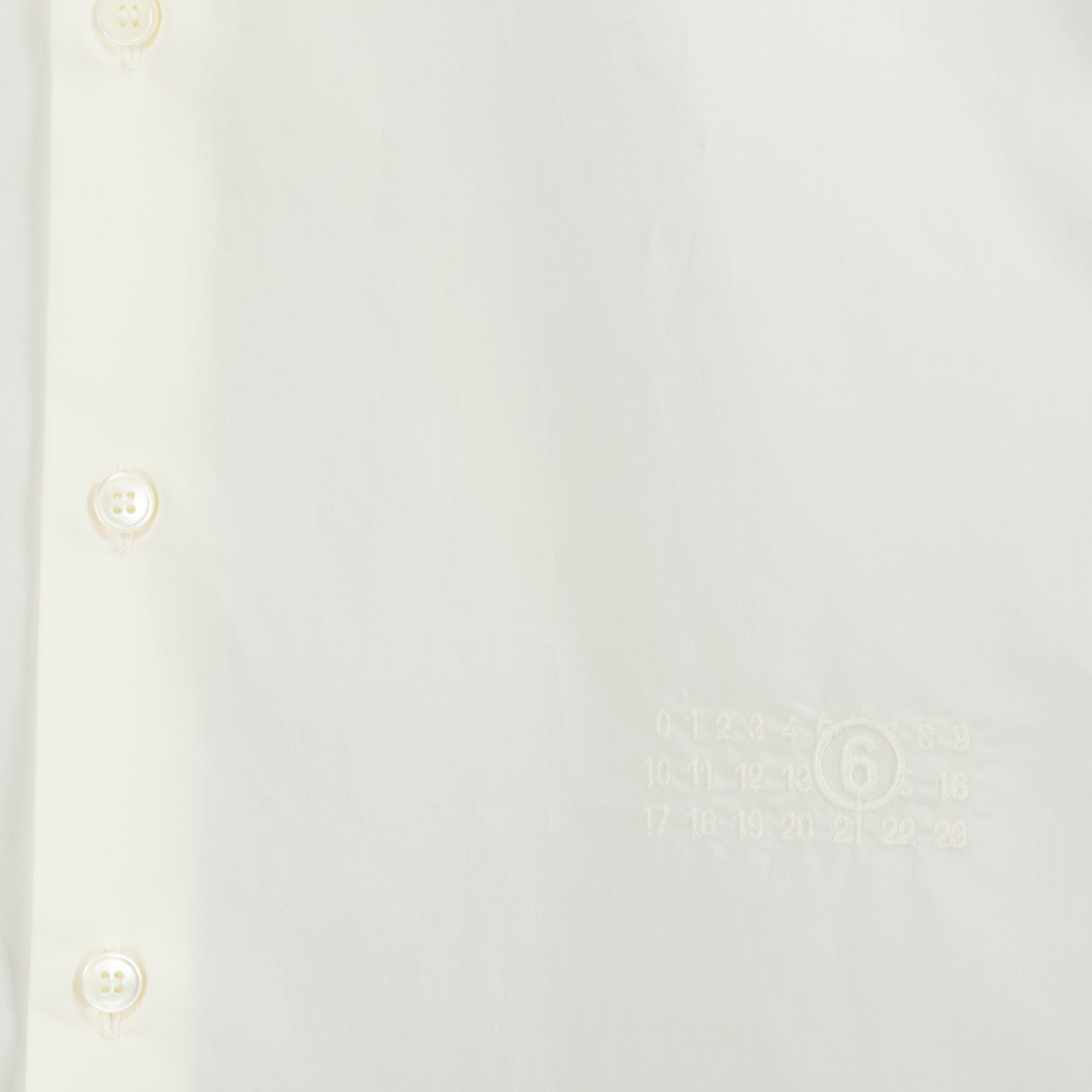 Chemises Camicia Bianca in Popeline Senza Maniche Mm6 Blanc Femme