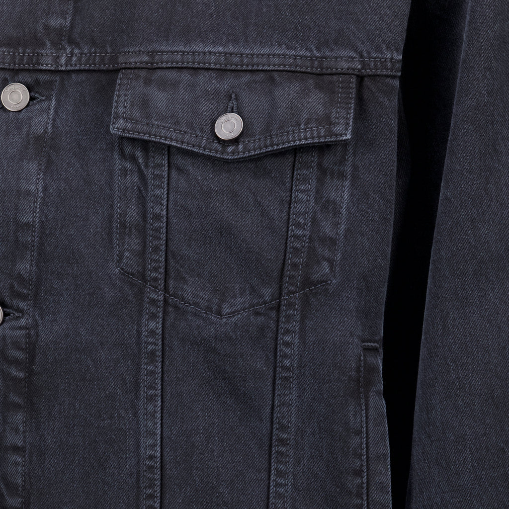 Vestes Giacca in Denim Nera Saint Laurent Noir Homme