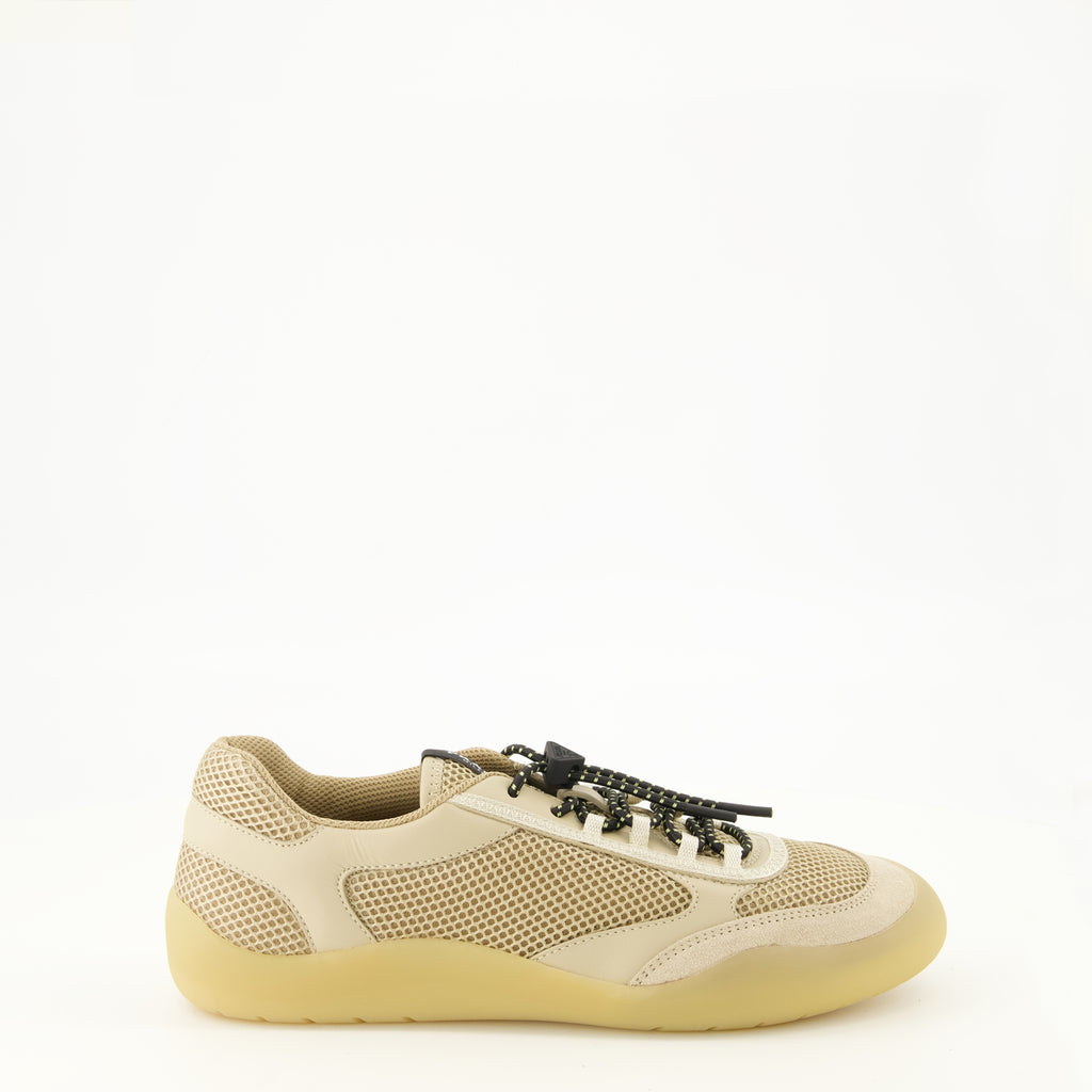 Baskets Beige Mesh Sneakers Prada Beige Femme