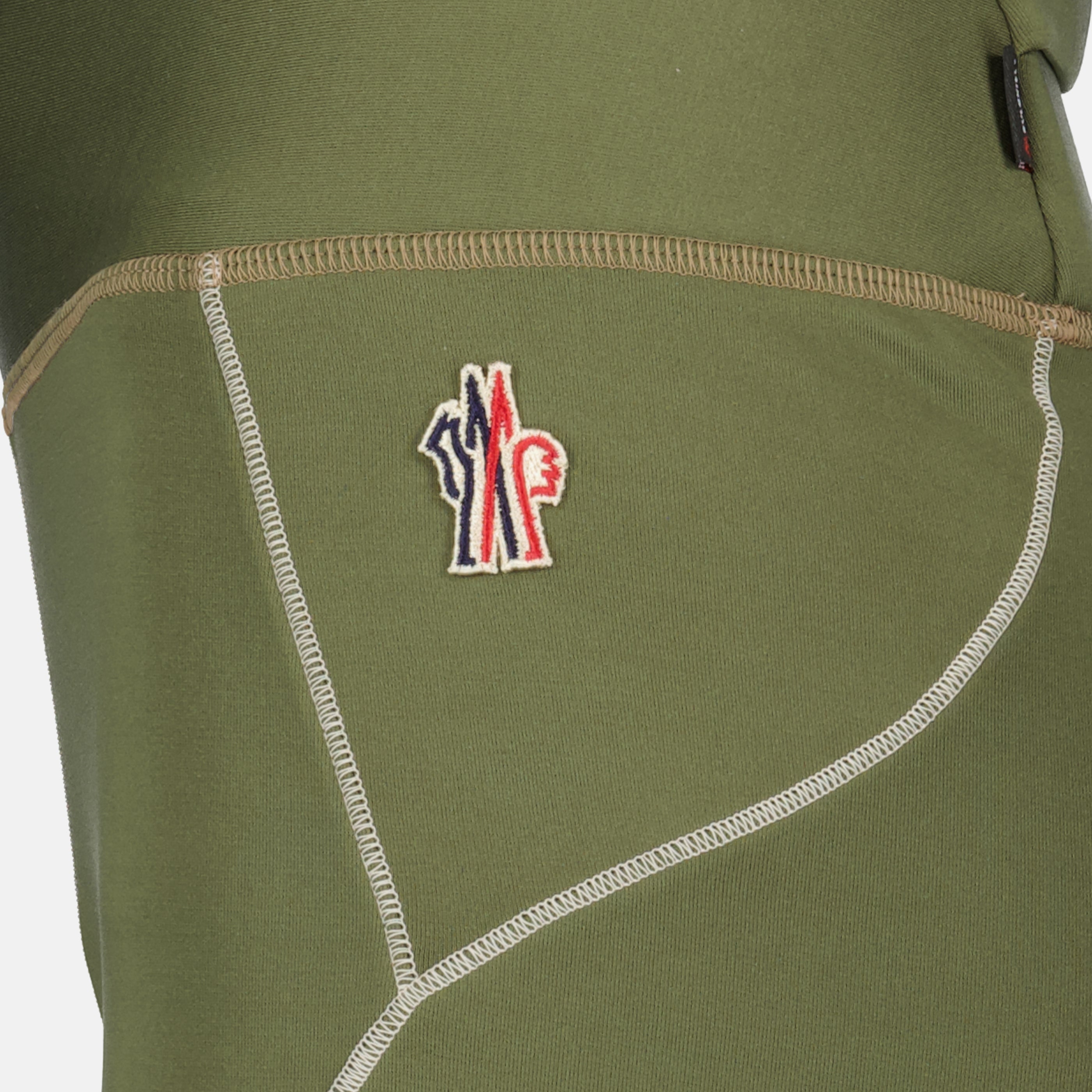 Pantalons Ciclista deportivo kaki en Polartec® Moncler Grenoble Kaki Femme