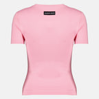 T-shirts T-shirt com Logótipo de Pérolas Rosa Marine Serre Rose Femme