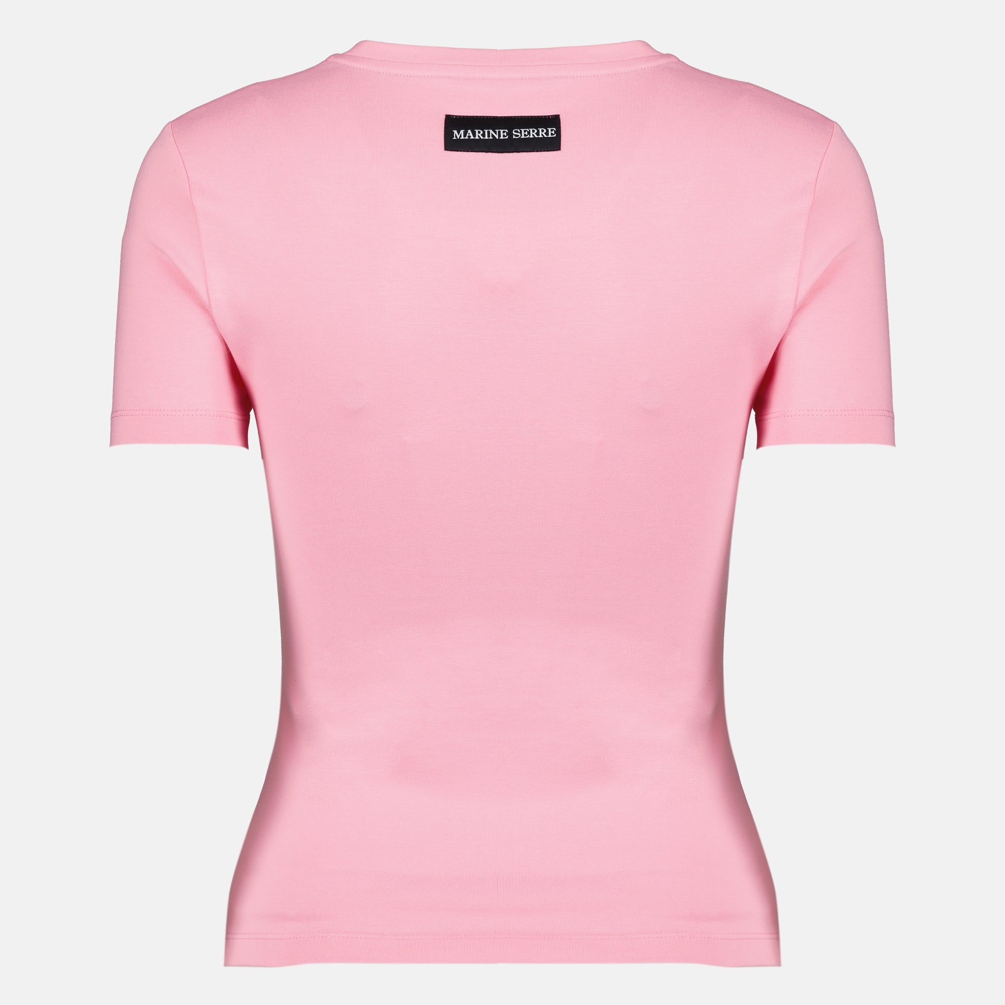 T-shirts T-shirt con Logo in Perle Rosa Marine Serre Rose Femme