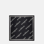 Écharpes, foulards et gants Petit carré en soie Shadow noir Givenchy Noir Femme