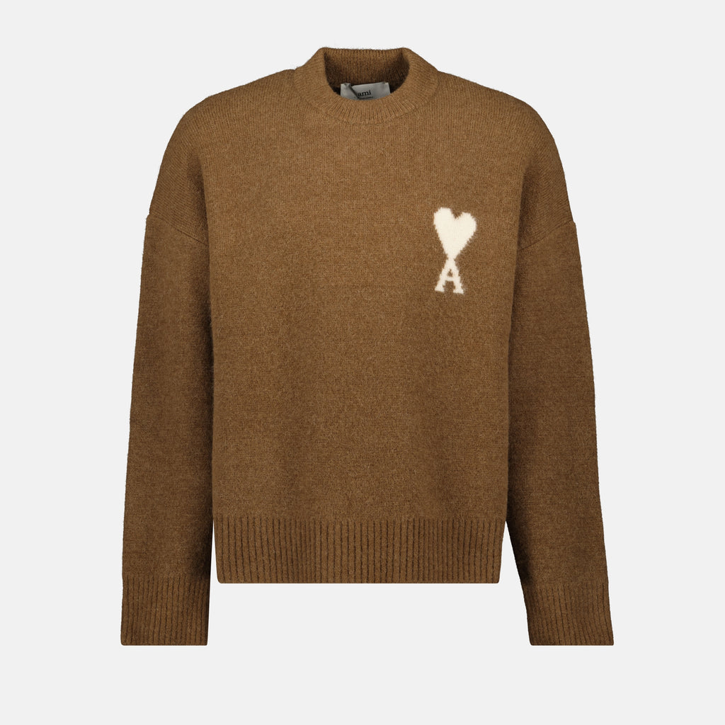 Image de l'article Pull Ami de coeur de la marque Ami PARIS pour Unisex - Saison Automne-Hiver 2025 - Vue de Face