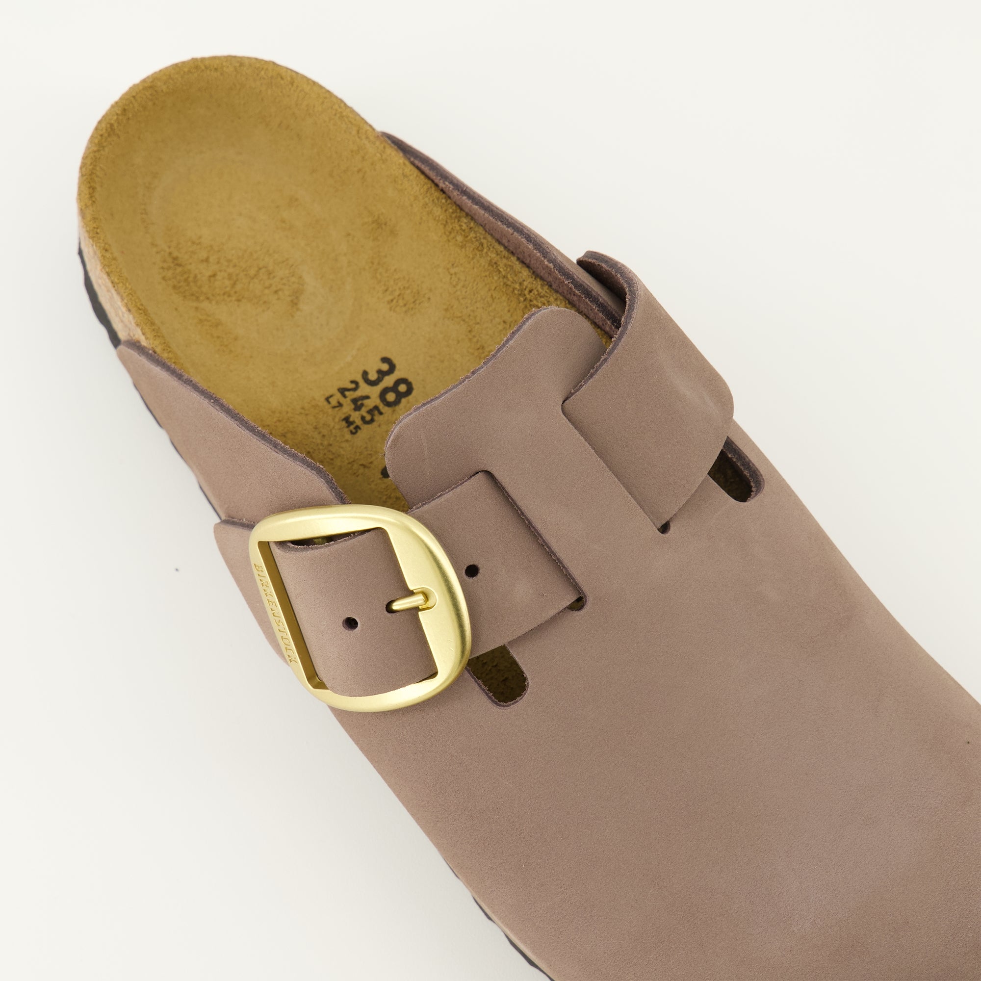 Imagen de las Mules Boston Big Buckle de Birkenstock para Mujer - Temporada Otoño-Invierno 2025 - Vista detallada desde arriba