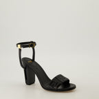 Offene schuhe Delfina Absatzsandalen Fendi Schwarz Femme