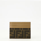 Image of the Fendi Brown Baguette Cardholder for Women - Spring-Summer 2026 - Back View