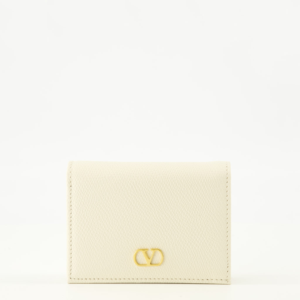 Image de l'article Portefeuilles VLogo blanc de la marque Valentino Garavani pour Femme - Saison Printemps-Été 2026 - Vue de Face