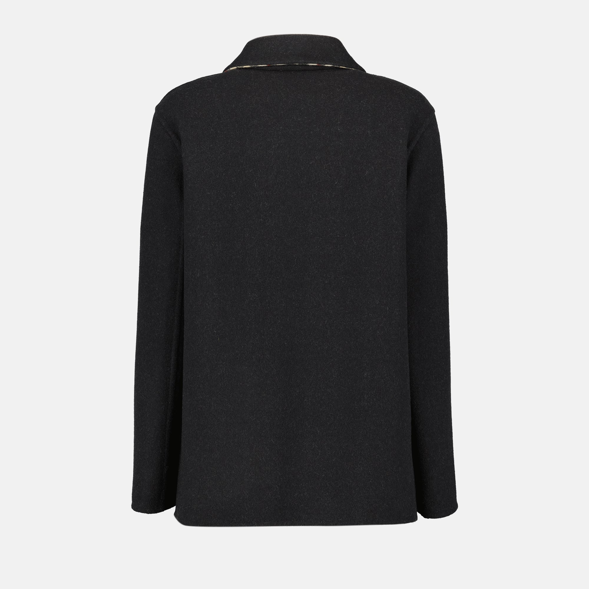 Image of the Burberry Women's Wool Jacket - Autumn-Winter 2025 Season - Back View