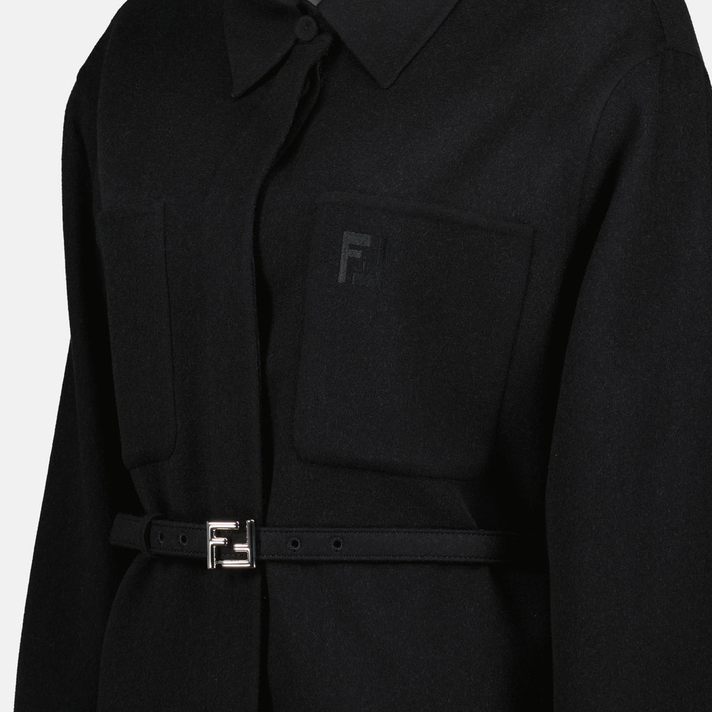 재킷 고투 울 재킷 Fendi 검은색 Femme