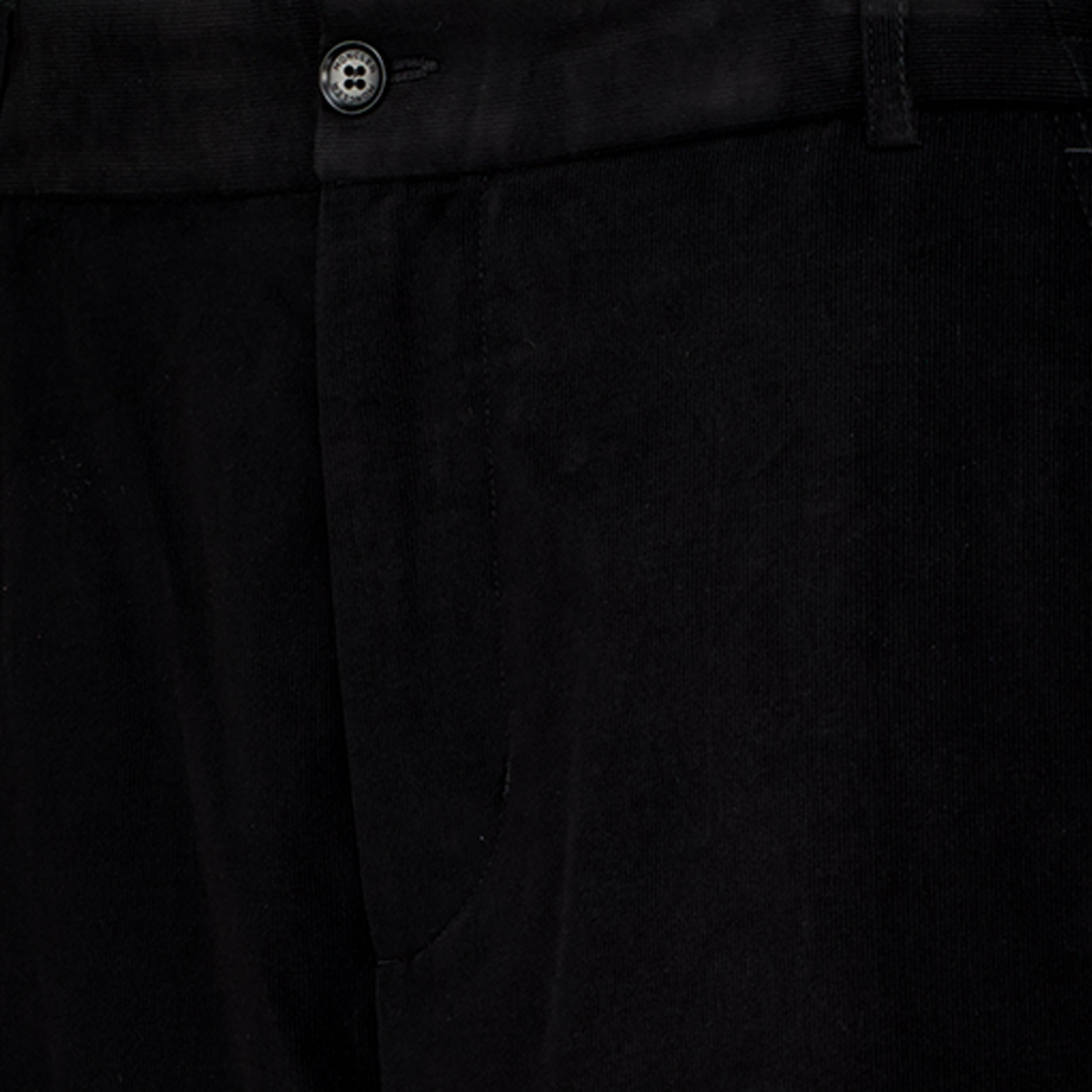 Pantalons Pantalon en velours côtelé noir Moncler Noir Homme