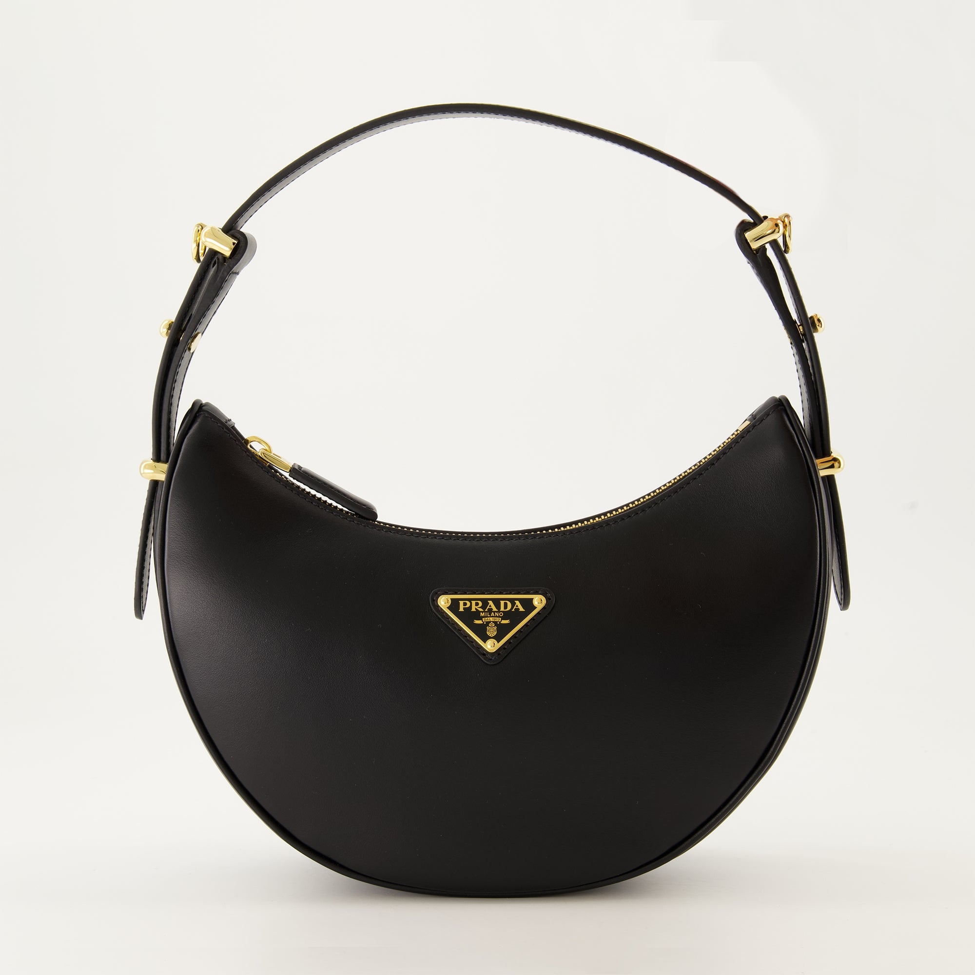 핸드백 및 숄더백 Sac Arqué en cuir Prada 검은색 Femme