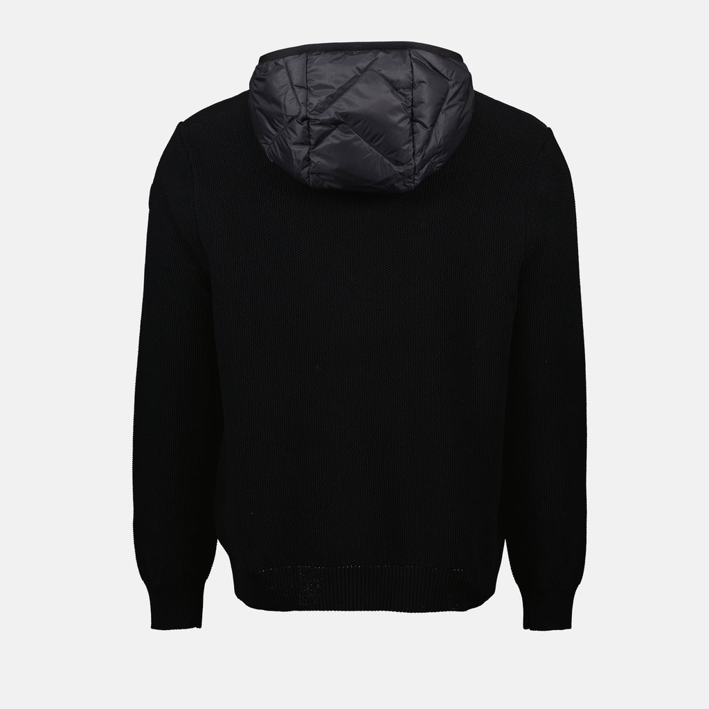 Jaquetas Casaco Matelassé Bicolor Moncler Preto Homme